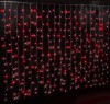 Светодиодный Дождь (2*1,5м) Красный с флеш-диодом - Гельветика-Урал