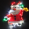 Дед Мороз (пластик) LED (46*49см) - Гельветика-Урал