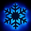 Снежинка пластик с контражуром 460*460мм, синяя - Гельветика-Урал