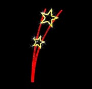  Мотив (Консоль подвесная) 2Ж\ Желтых звезды на красном 1,5х0,62м - Гельветика-Урал