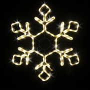 Снежинка LED 790*690мм белая  с мерцающими диодами - Гельветика-Урал