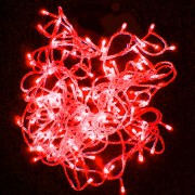 Гирлянда LED-PLS-100 10м, красный/красный флэш (колпачок) Без шнура питания - Гельветика-Урал