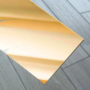 1/3 листа. Оргстекло зеркальное 800*1220*2мм зерк. золото (Китай) - Гельветика-Урал