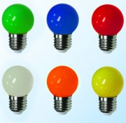 Лампа D40, 1W для белт лайта (LED- E-27-40), Цветная  - Гельветика-Урал
