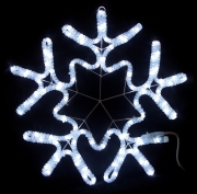Снежинка LED 560*570мм белая с мерцающими диодами - Гельветика-Урал