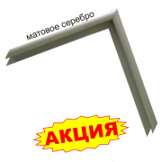 Багетный профиль серебро матовое [01004] - Гельветика-Урал