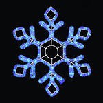 Снежинка LED 605*520мм синяя - Гельветика-Урал