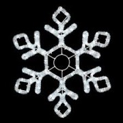 Снежинка LED 605*520мм белая - Гельветика-Урал