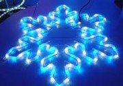 Снежинка LED 790*690мм синяя с мерцающими диодами - Гельветика-Урал