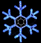 Снежинка LED 520*520мм синяя - Гельветика-Урал