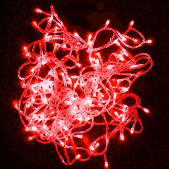Гирлянда  LED-PLS-200 20м, красный/красный флеш (колпачок) Без шнура питания - Гельветика-Урал