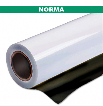 Пленка для печати NORMA 100mc  белая мат. 1,37*50м, черный клей - Гельветика-Урал